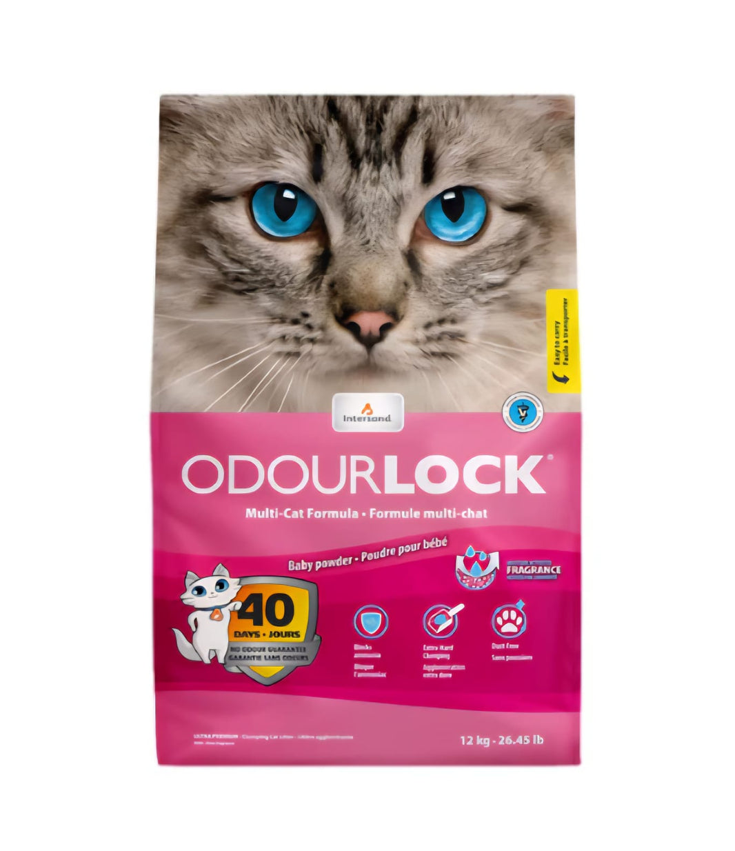 Intersand Odourlock Cat Litter Baby Powder 12kg