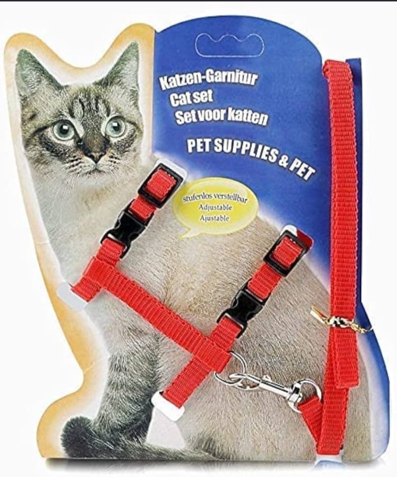 Katzen Garnitur Cat Set - Leash and Harness