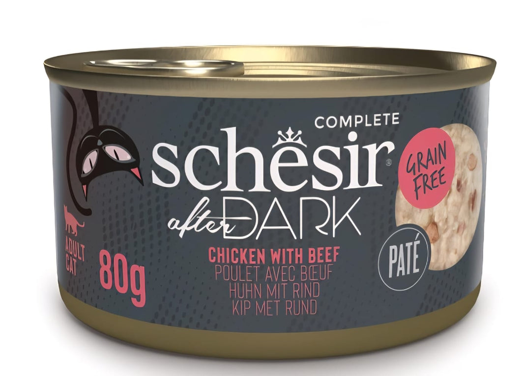 Schesir Adult Cat Tinned Wet Food Chicken With Beef 80g