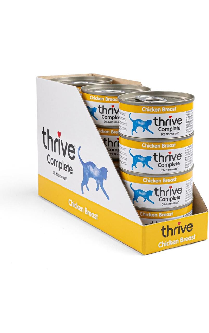 Thrive Complete, Chicken Breast 0% Nonsense Wet Cat Food, 75 grams