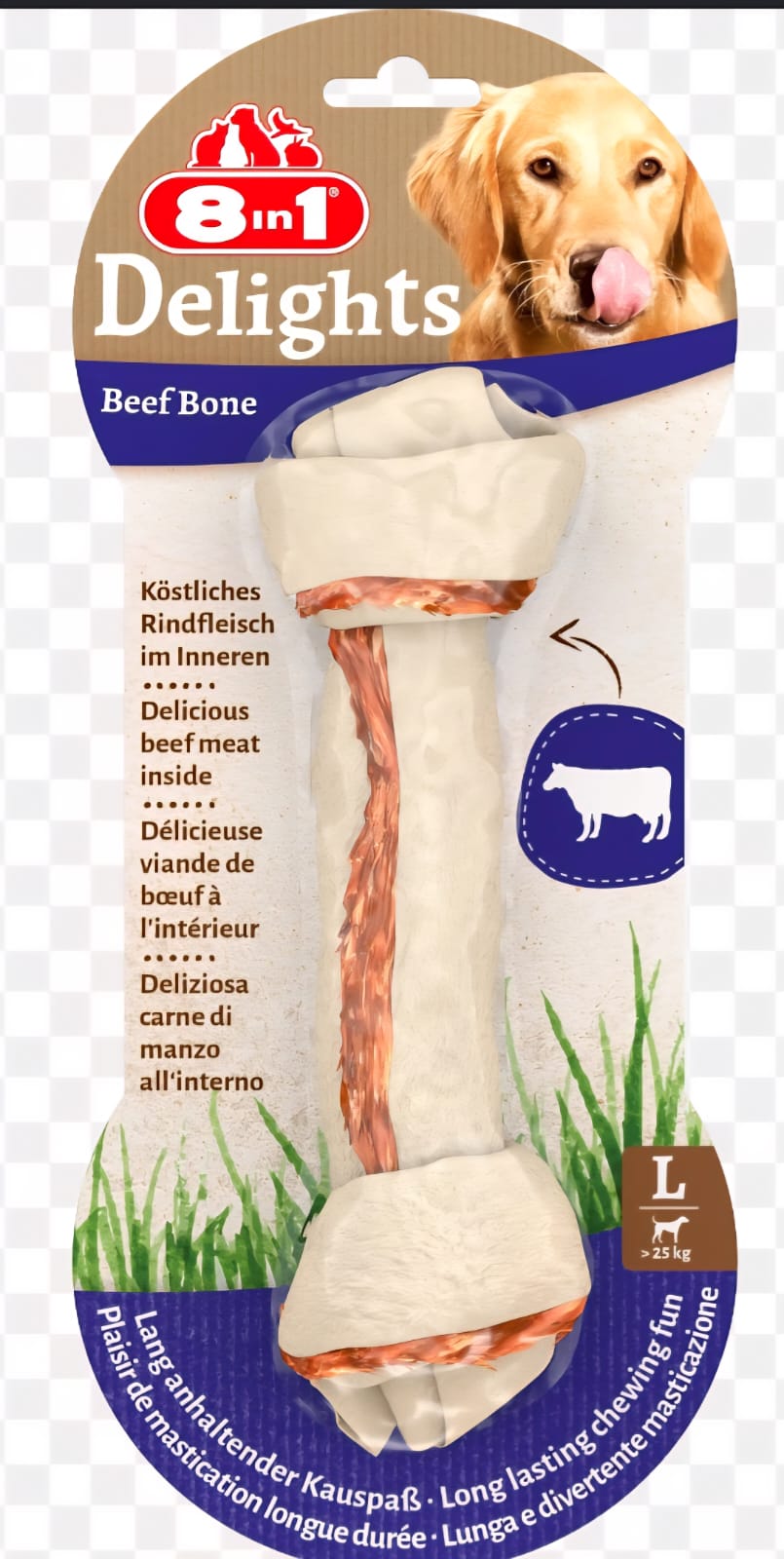 8 in 1 Delights Beef Bone – Large (85 g)