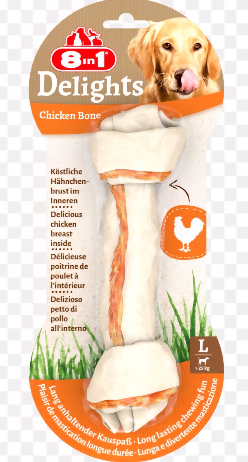8 in 1 Delights Chicken Bones – Large (85 g)