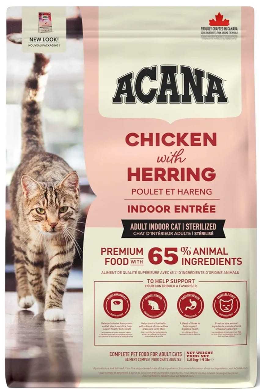 Acana Adult Cat Dry food  Chicken  With Herring 1.8kg