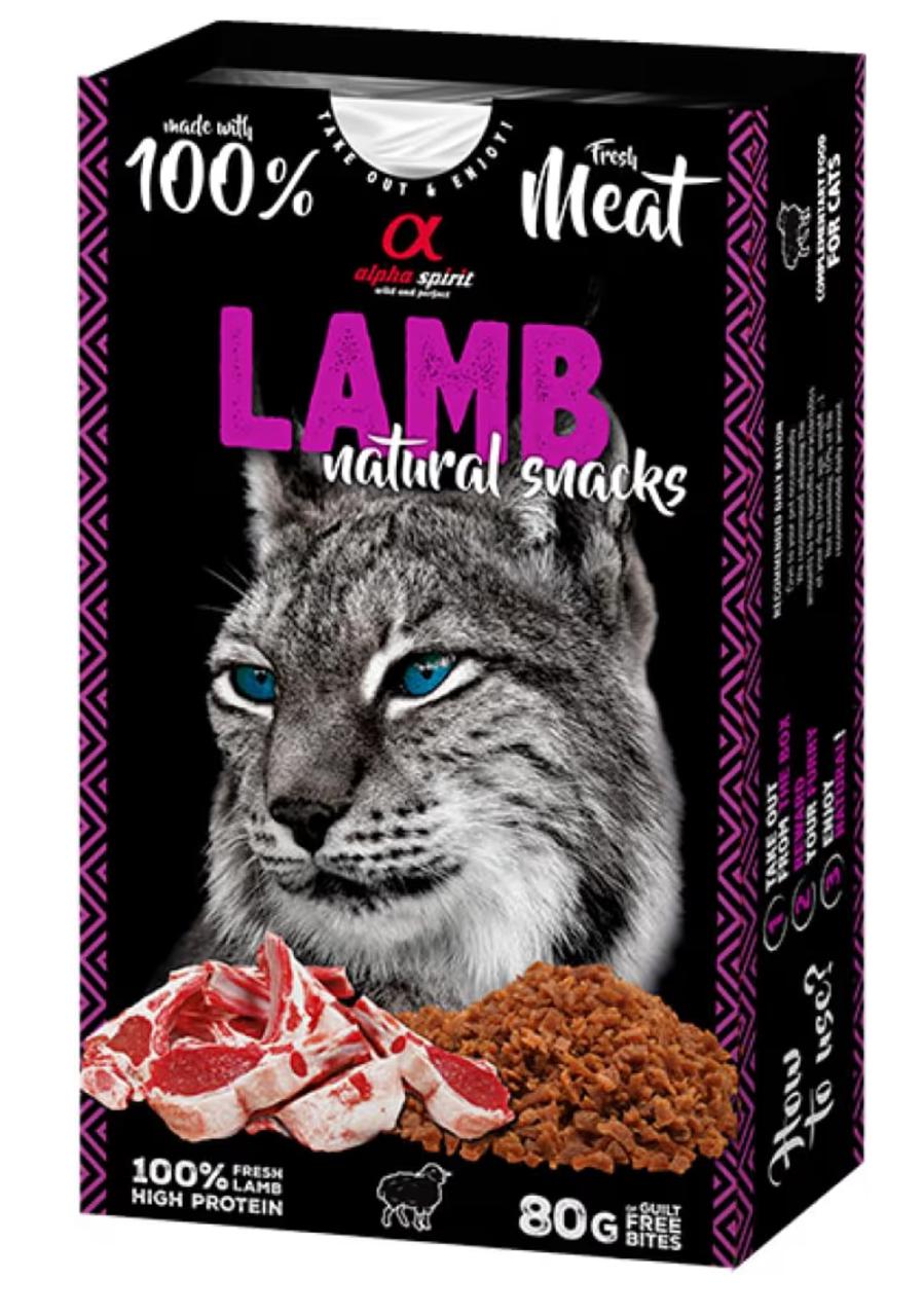 Alpha Spirit Natural Snacks for Cats - Lamb 80g