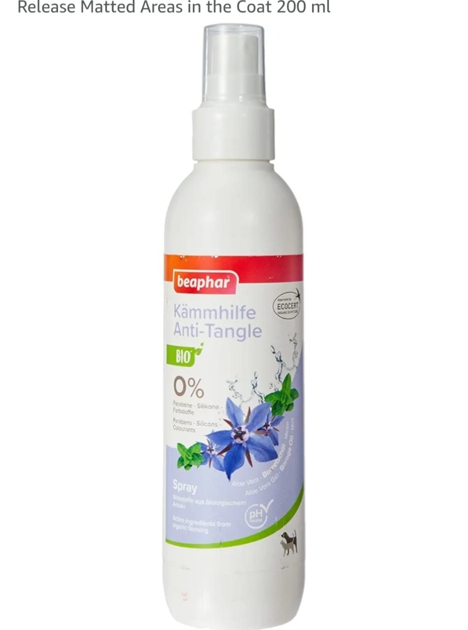 Beaphar kammhilfe  anti_ tangle spray aloe vera borrestchol minze