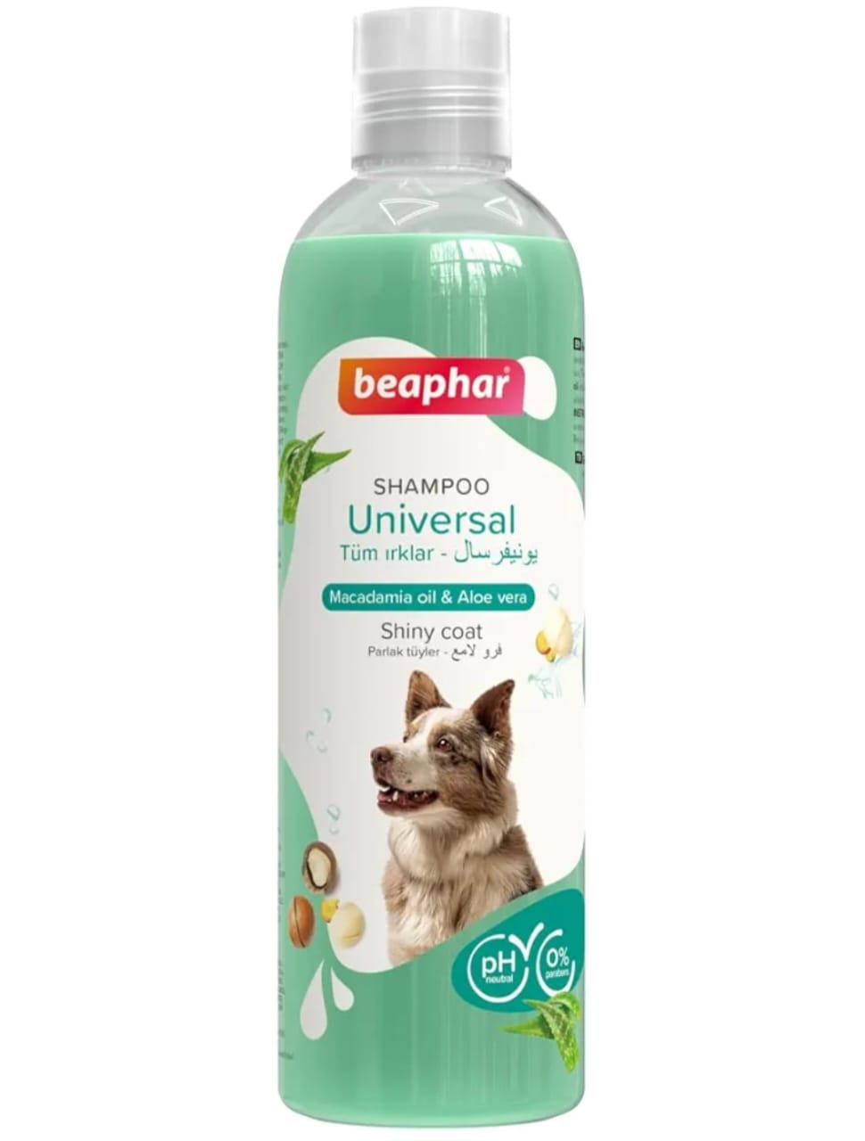 Beaphar universal  dog shampoo macadamia oil and aloe vera