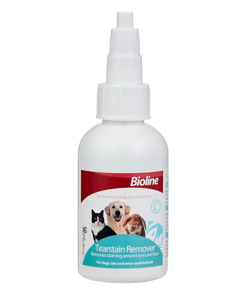 Bioline Tear Stain Remover Eye Care for Dogs & Cats 50ml