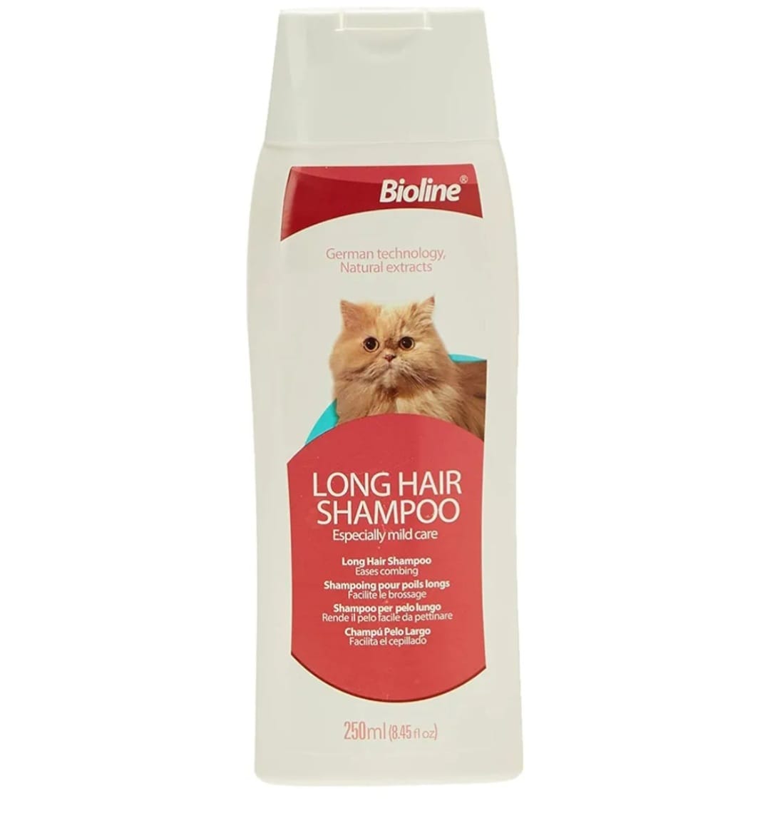 Bioline long hair cat shampoo