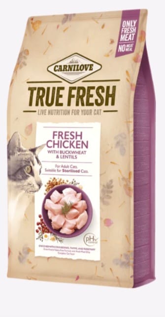 Carnilove fresh chicken with buckwheat and lentis 4.8kg