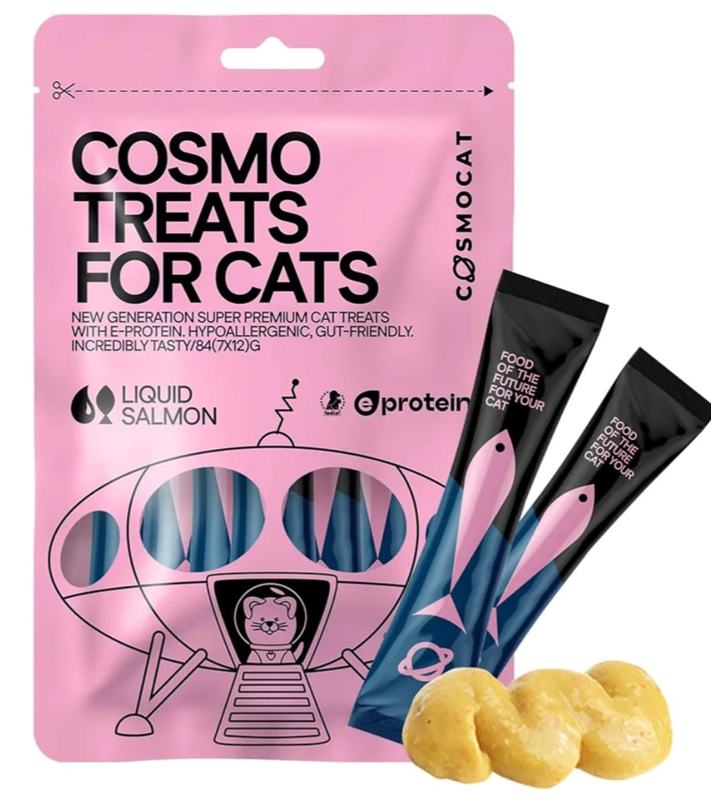 Cosmo Treats For Cats Liquid  Salmon 7×12g