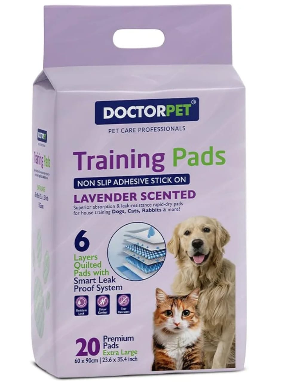 Doctorpet training pads 55 grams lavender
