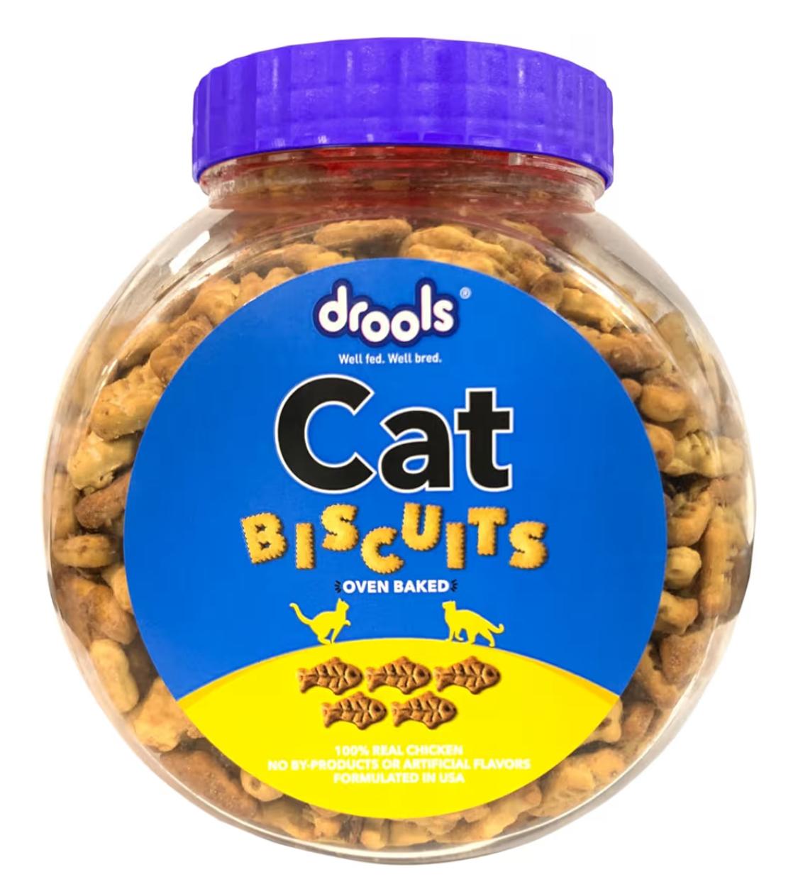 Drools Cat Biscuits, Real Chicken, 400 Gm