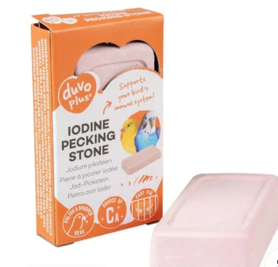 Duvo plus iodine pecking stone