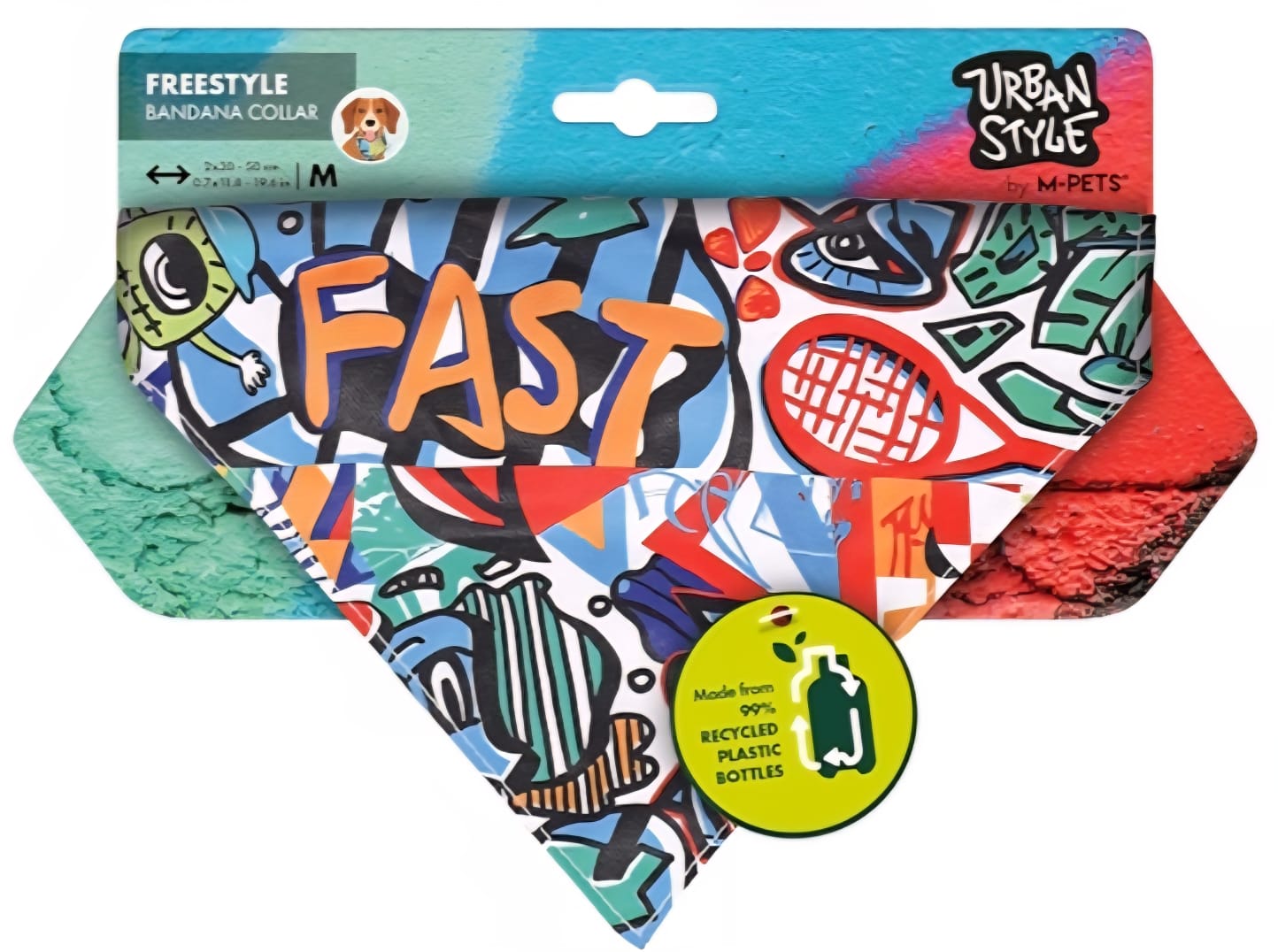 M-PETS Freestyle Bandana Collar – Medium