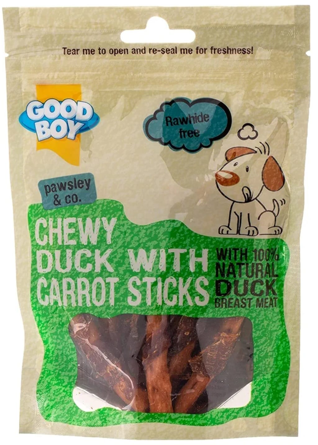 Good Boy Chewy Duck  With Carrot Sticks 90g