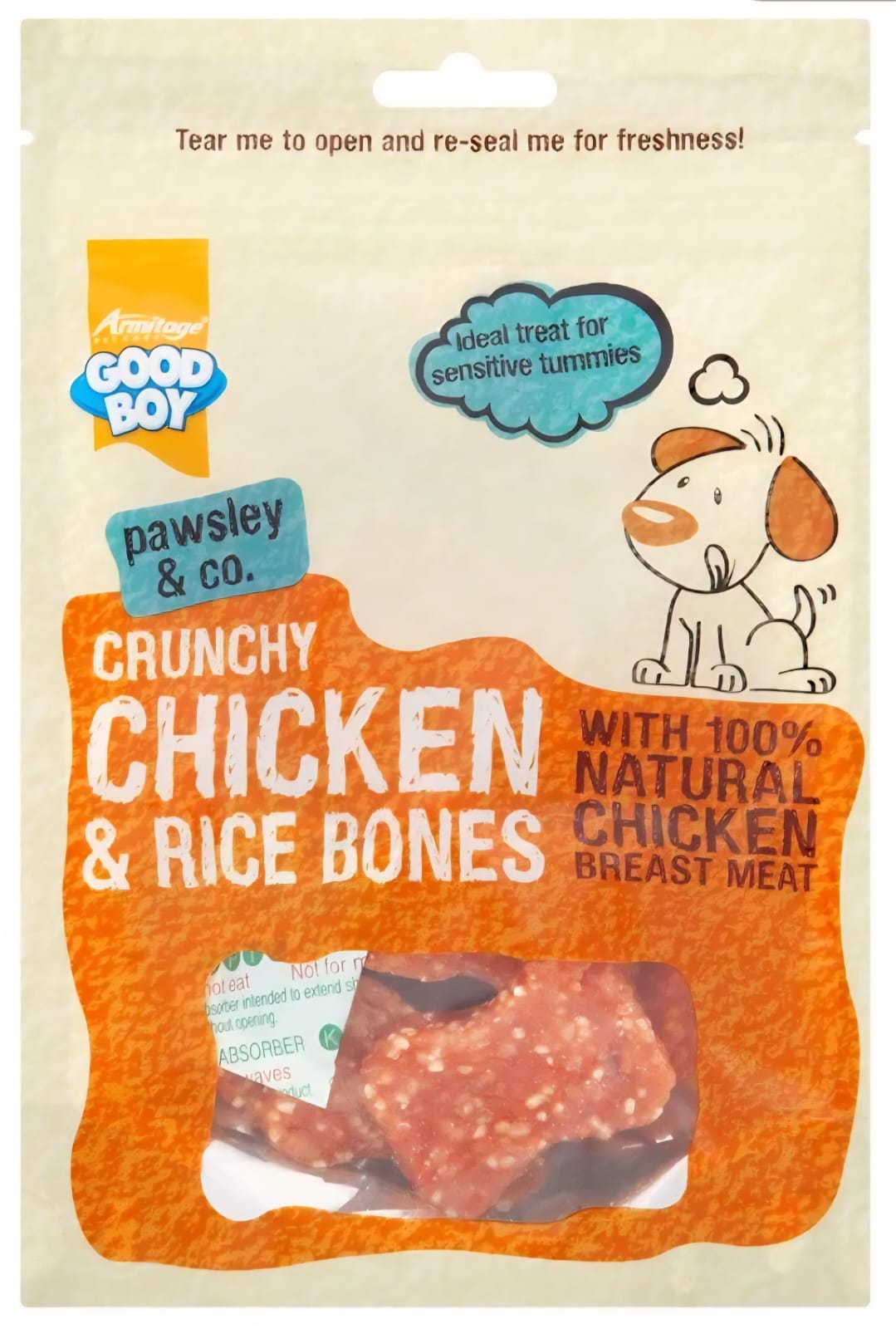 Good Boy Crunchy Chicken And Rice Bones  100g