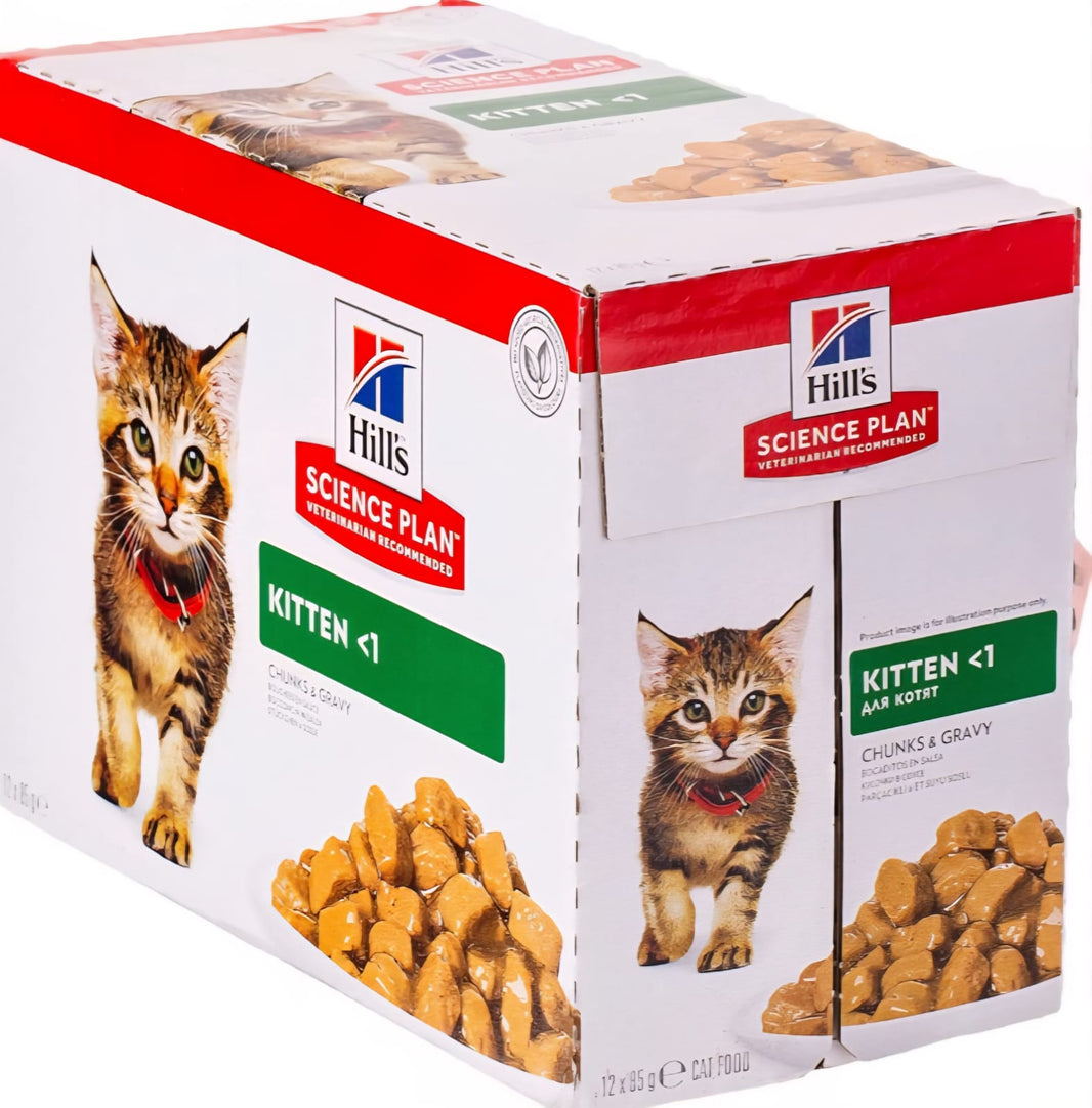 Hills Science Plan Kitten  Wet Food  Chunks And Gravy For Cats