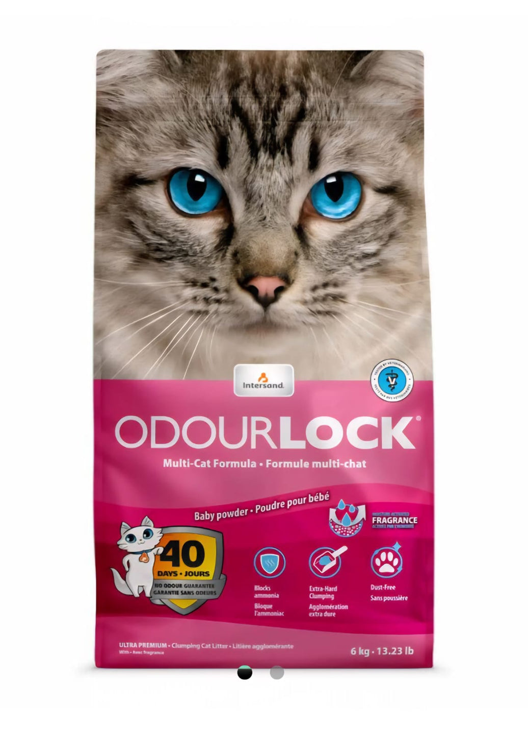 Intersand Odourlock Cat Litter Baby Powder 6kg