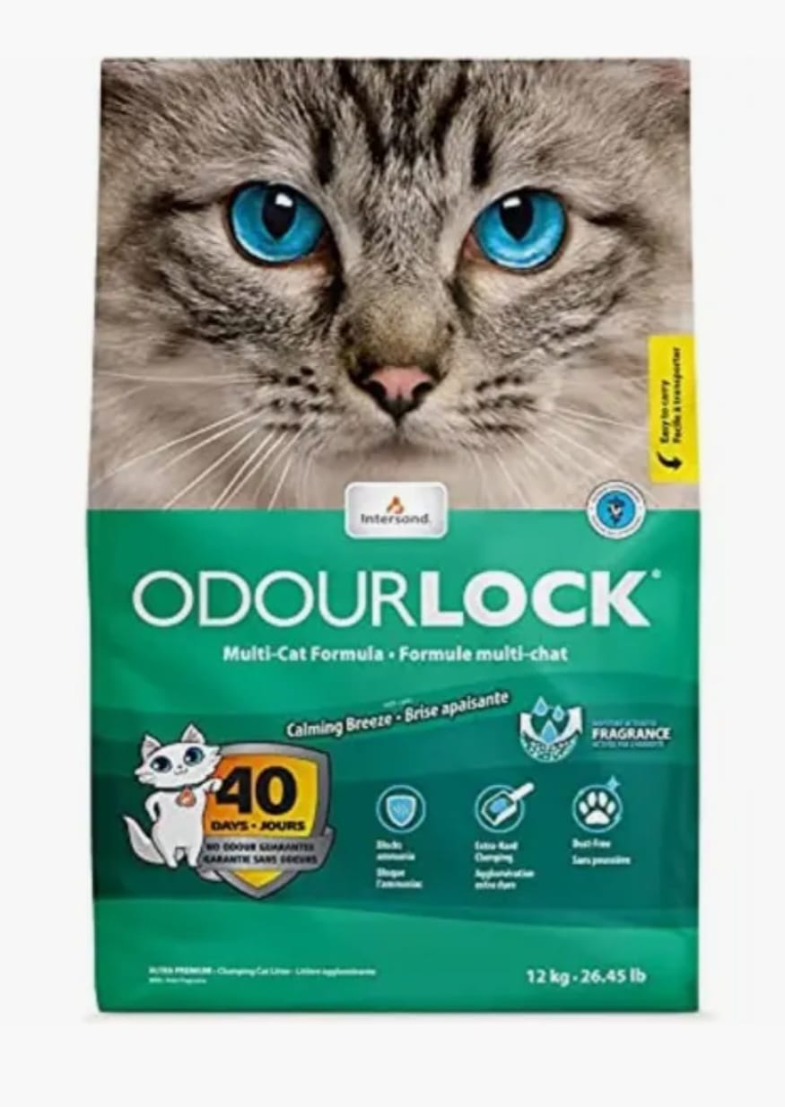 Intersand Odourlock Cat Litter Calming  Breeze 12kg