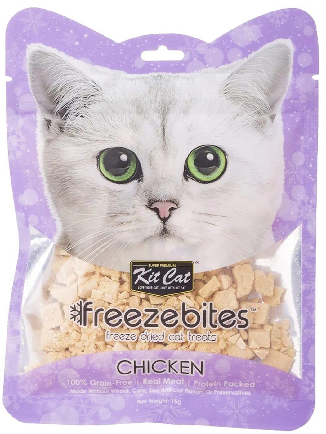 Kit Cat Freezebites Cat Treats Chicken 15g.