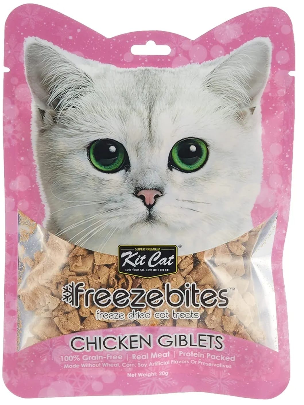 Kit Cat Freezebites Cat Treats Chicken Giblets 15g