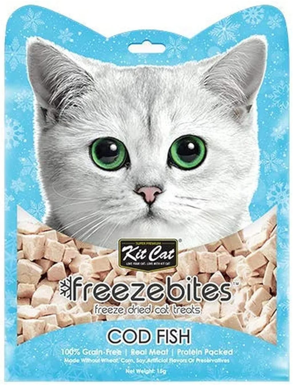 Kit Cat Freezebites Cat Treats  Cod Fish 15g