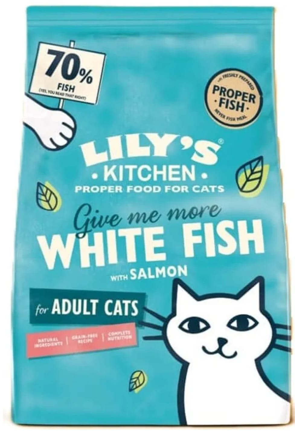 Lilys kitchen  white fish Food For Adult Cats 2kg