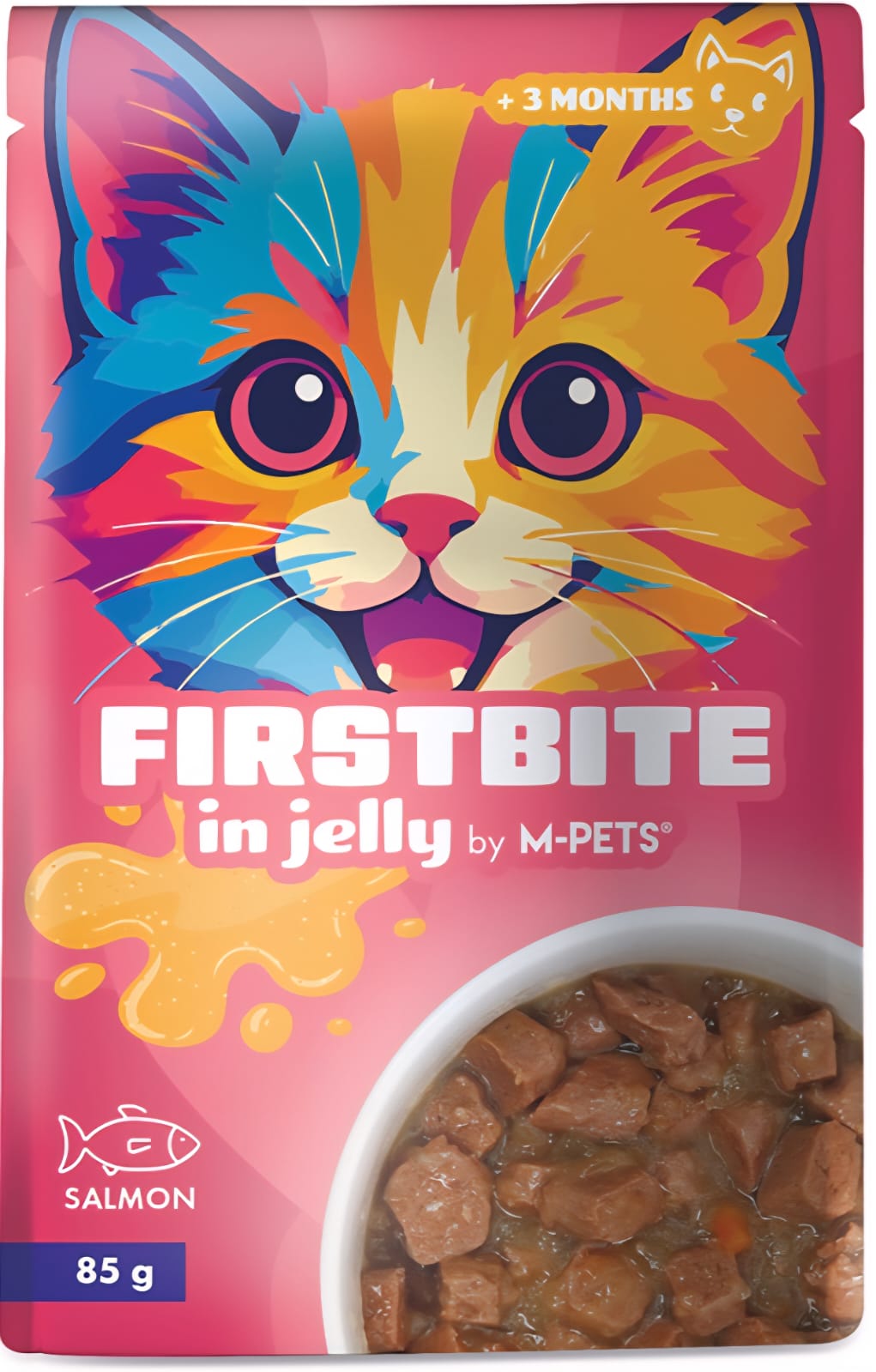 M-PETS Firstbite in Jelly Cat Wet Food – Salmon (85 g, 3+ Months)