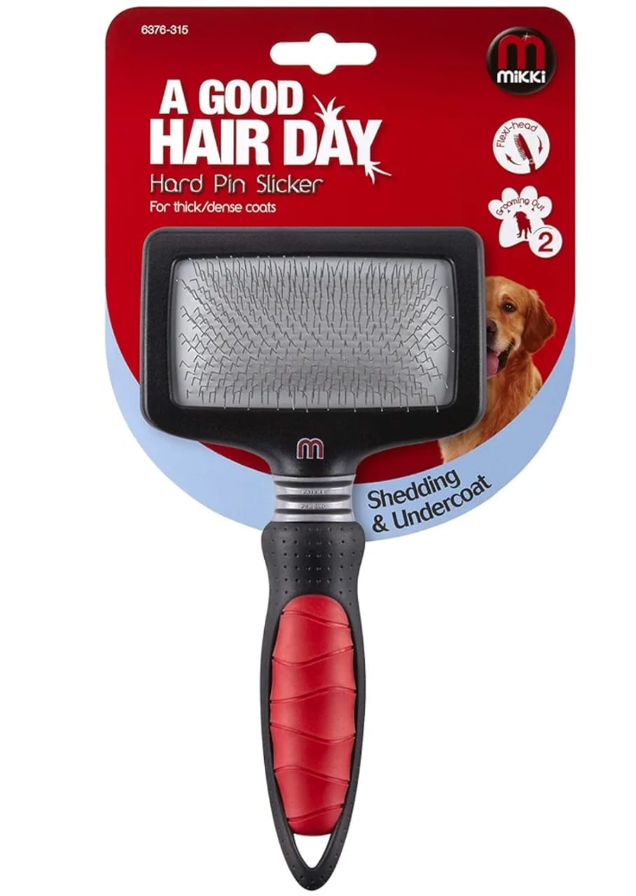 Mikki extra large hard pin slicker