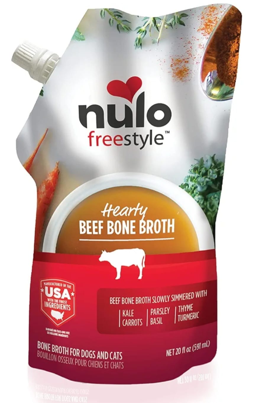 Nulo Beef Bone Broth For Dogs And Cats  591ml