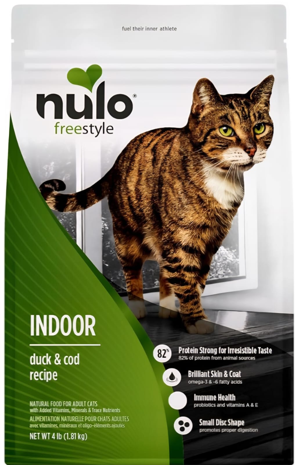 Nulo Indoor Adult Cat Dry Food  Duck And Lentils  2.27kg
