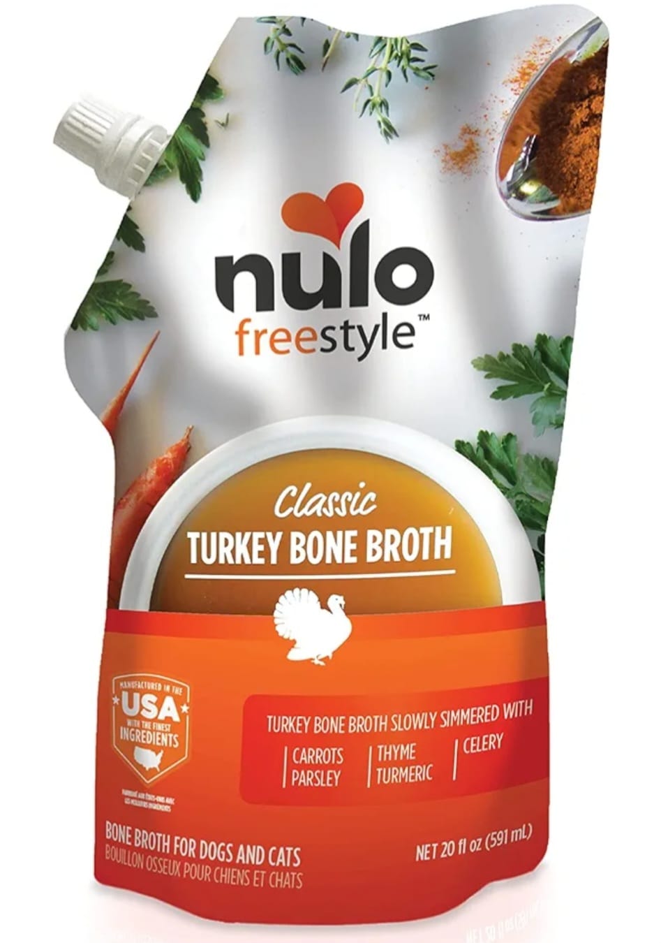 Nulo Turkey Bone Broth FOR Dogs And Cats 591ml
