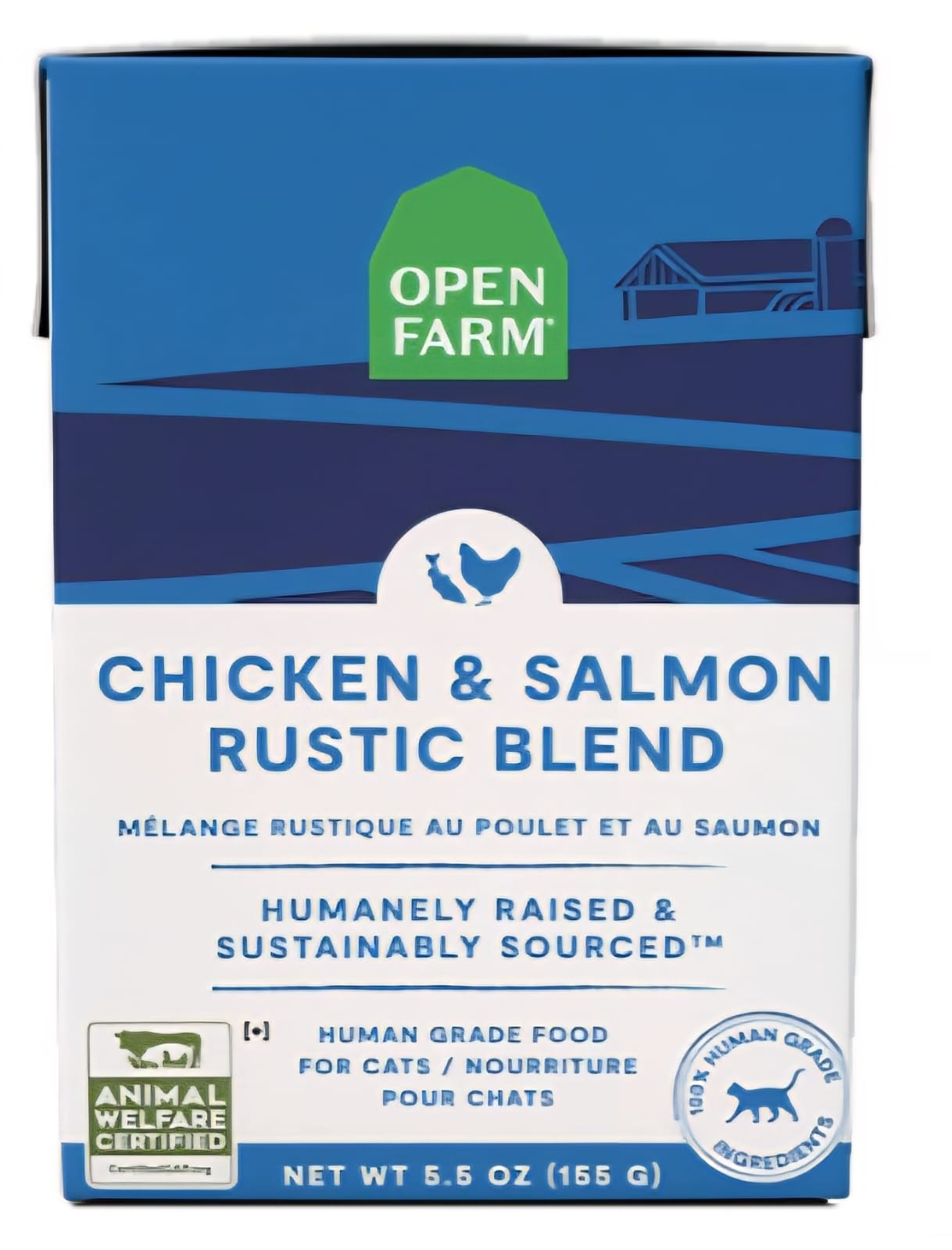 Open Farm Chicken And Salmon Rustic Blend For Cats 155g