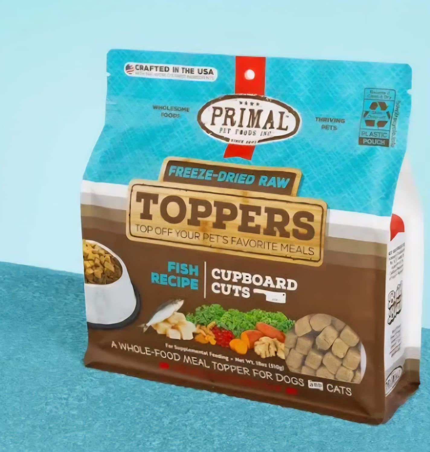 Primal Freeze Dried Raw  Toppers Fish Recipe Dogs And Cats  99g