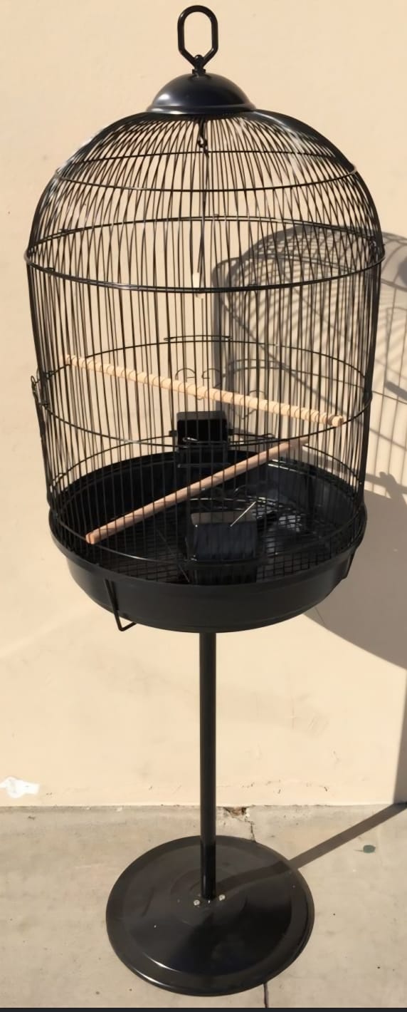 Round Flight Cage with Stand – Medium