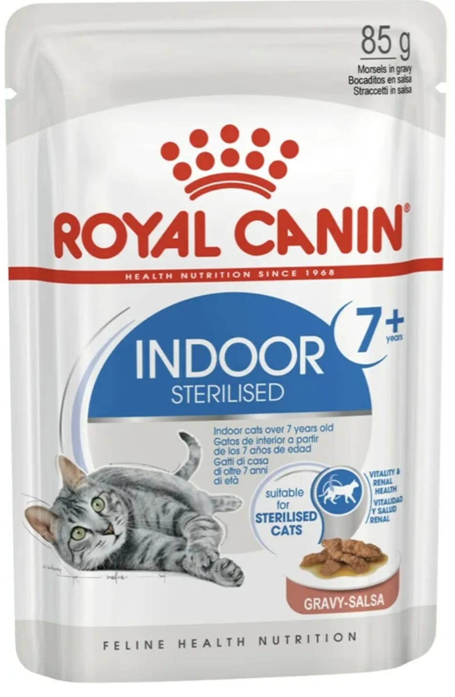 Royal Canin Indoor 7+ Cat Wet Food In Gravy 85g