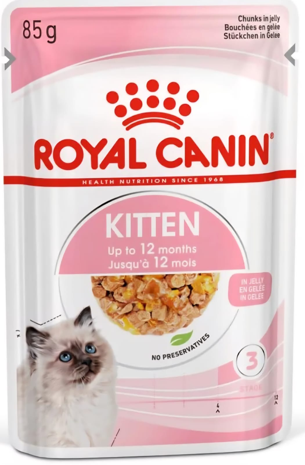 Royal Canin Kitten Up To 12 Months Wet Food In Gravy 85g