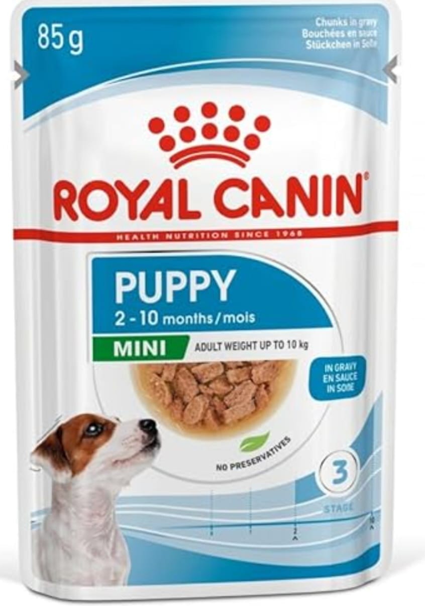 Royal Canin Mini Puppy Wet Food in Gravy – 85 g (2–10 Months)