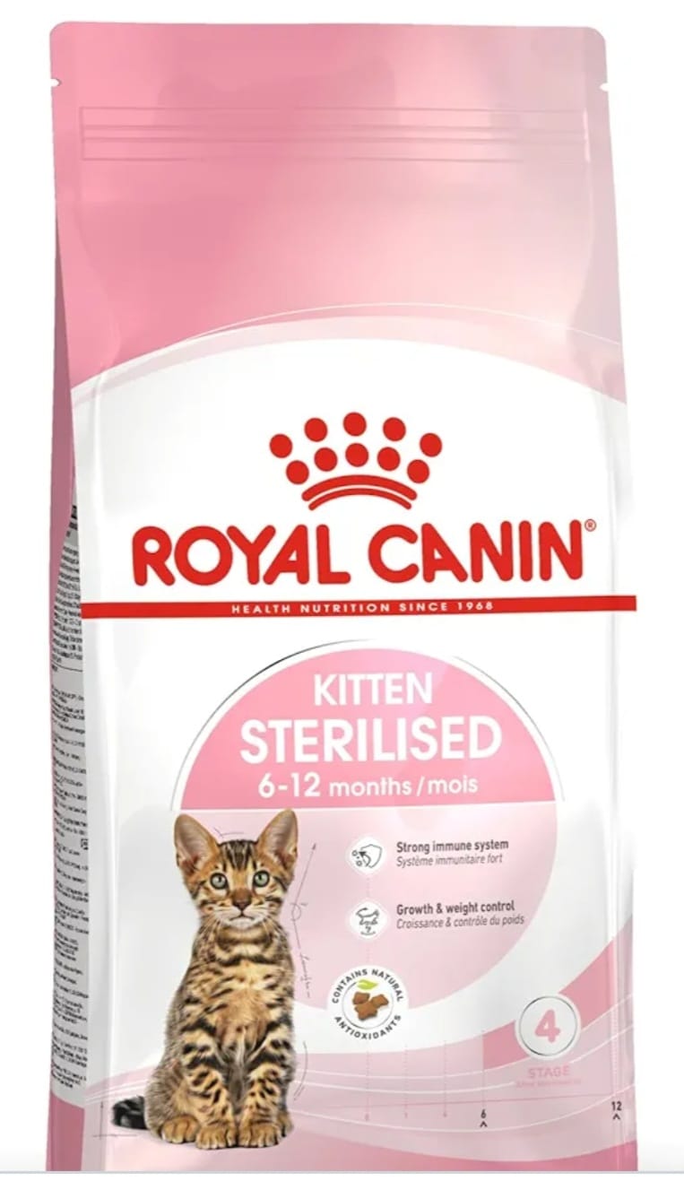 Royal Canin Sterilised kitten 6_12 Months 2kg Stage 4