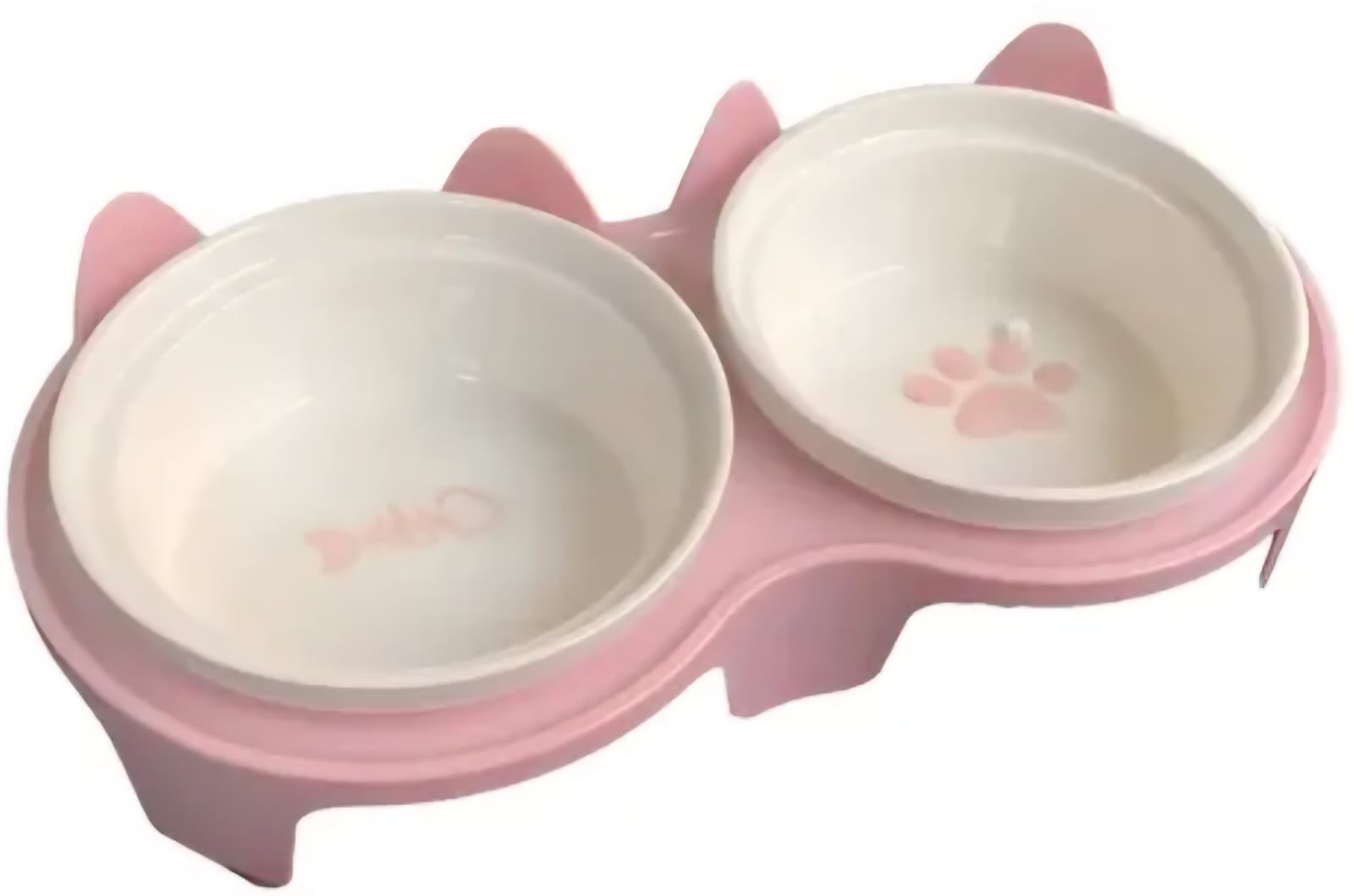 SAAS Ceramic Bowl With Stand – 2 Piece (Pink)