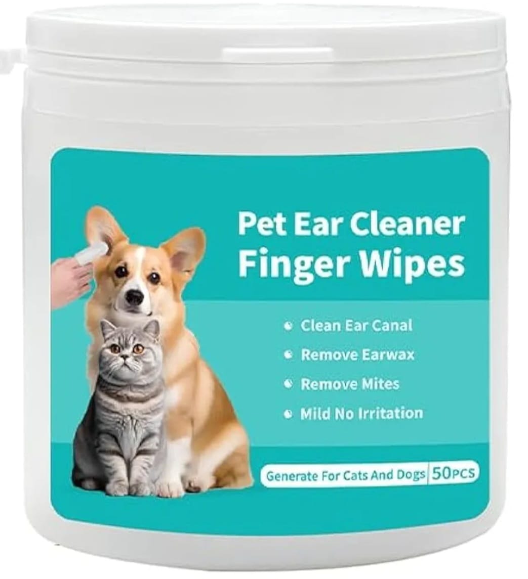 SAAS Pet Ear Cleaner Finger Wipes 50pcs