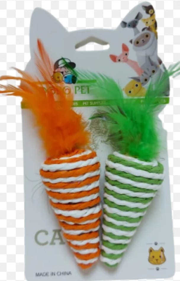 Saas Carrot Shaped  Cat Toy