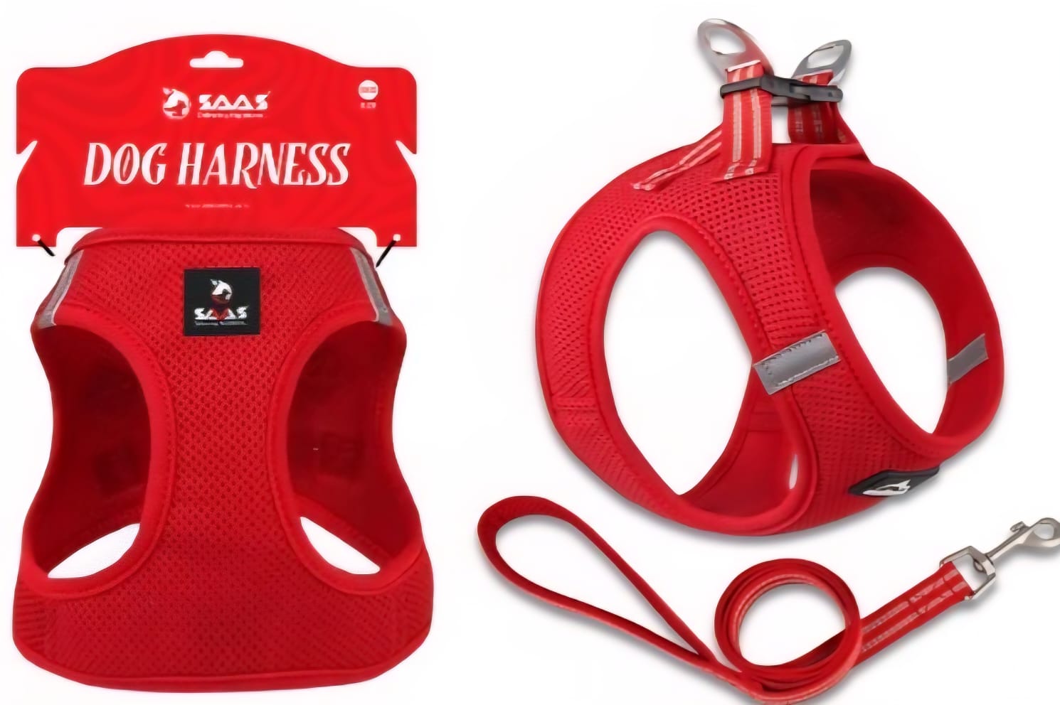 Saas Dog Harness Red Color XXS