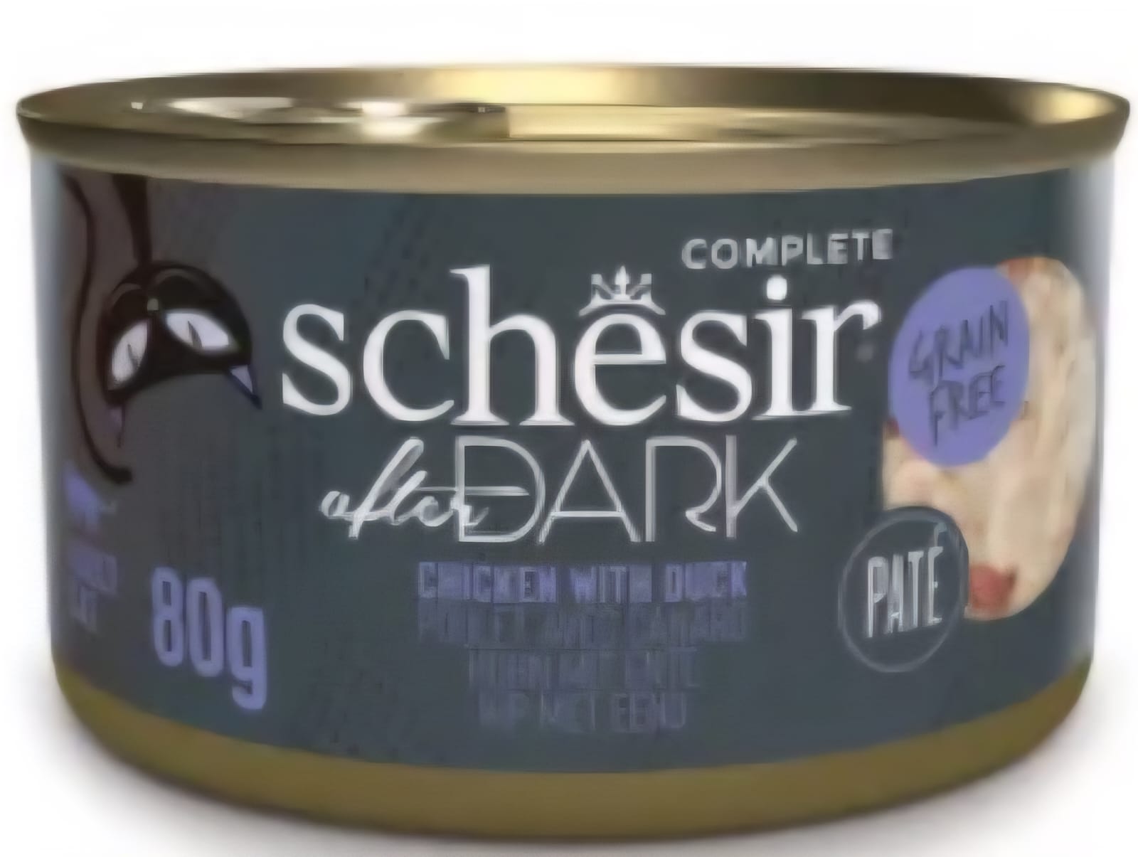طعام القطط الرطب المعلب من شيزر للقطط البالغة بالدجاج والبط 80 جم