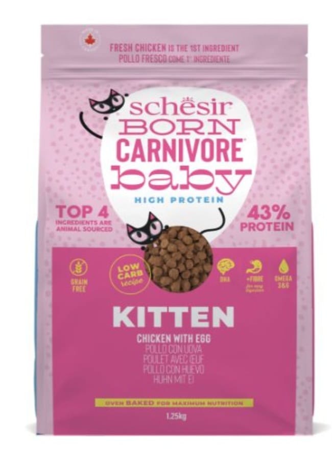 Schesir Born Carnivore Baby High Protein Kitten Chicken With EGG