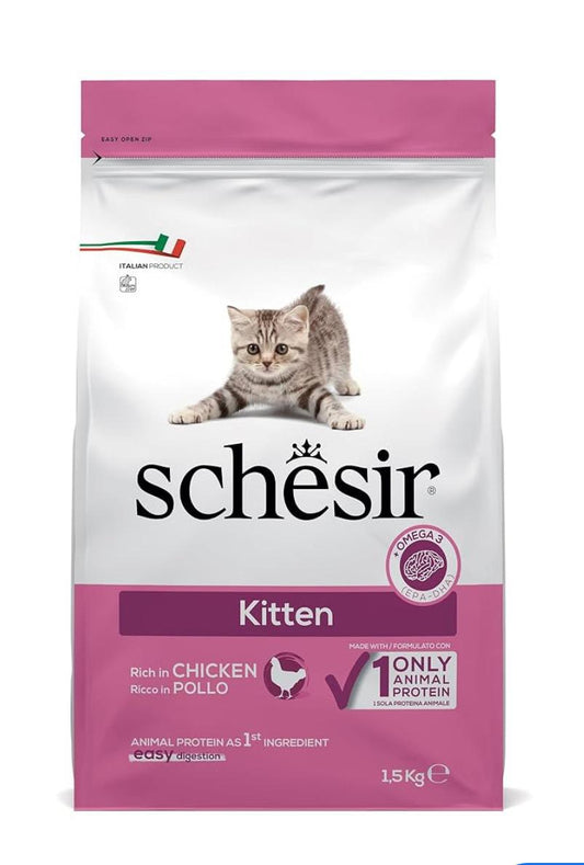 Schesir Kitten Chicken Cat Dry Food 1.5Kg
