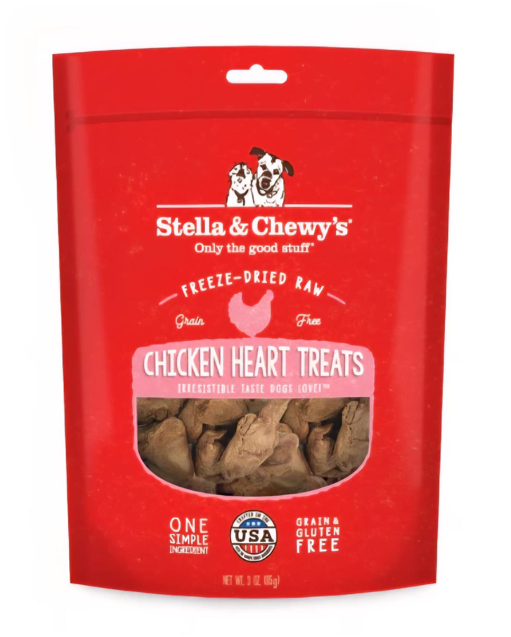 Stella And Chewy's  Freeze Dried Raw  Chicken And  Heart For Dogs 85g