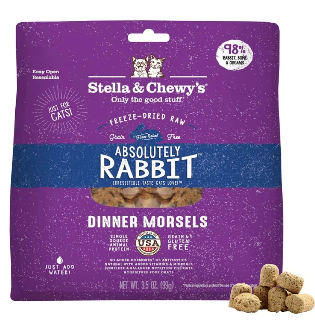 Stella And Chewy's Freeze Dried Raw  Rabbit cat treats 99g