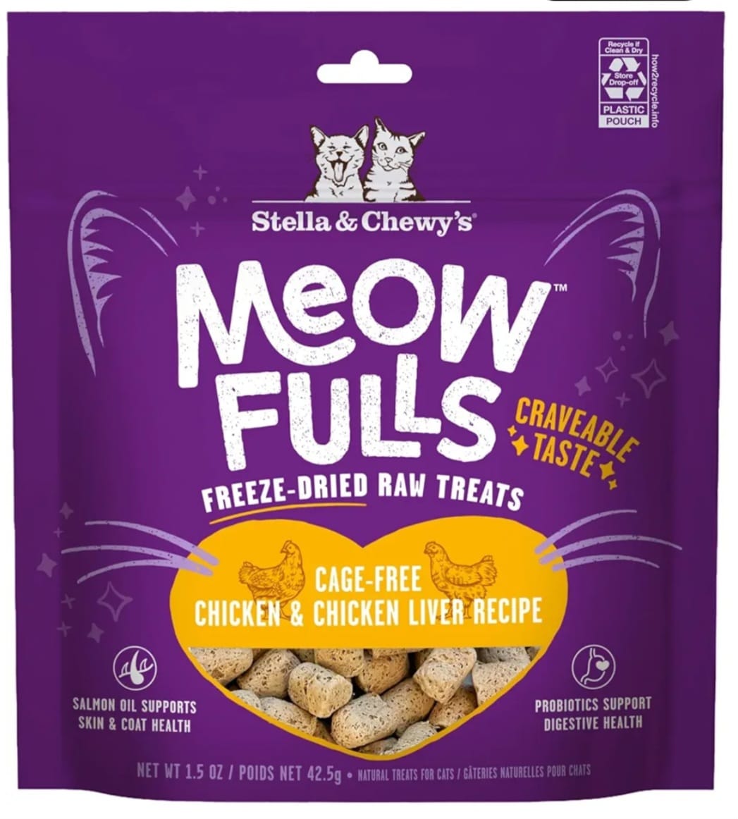 Stella And Chewy's Freeze Dried Raw  Treats  Chicken And Chicken Liver  For Cats  42.5g