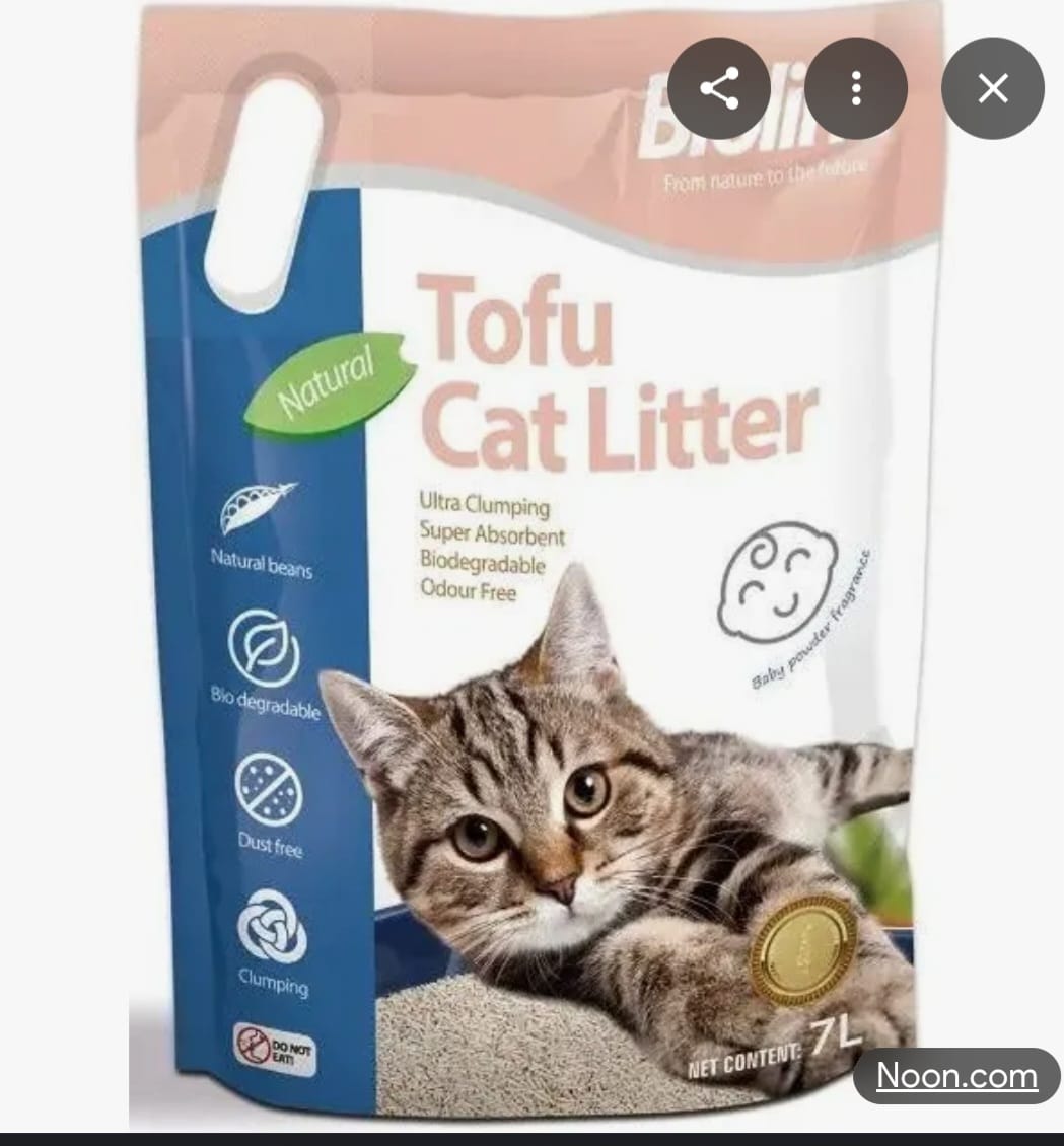 Tofu cat litter 7litre  baby powder
